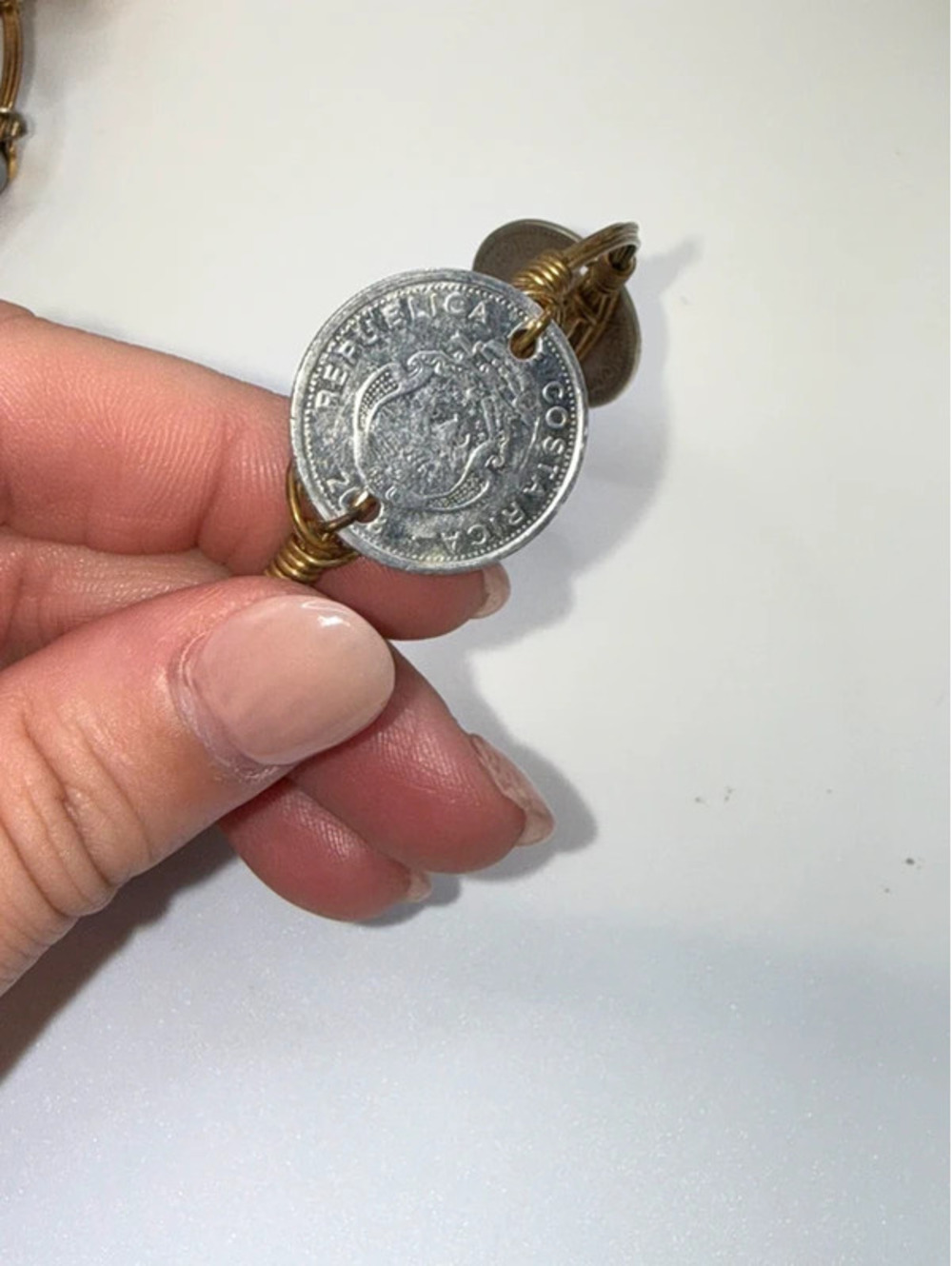 Bourbon & Boweties Single Coin Bangle - Picture 4 of 6